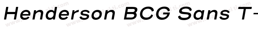 Henderson BCG Sans T字体转换
